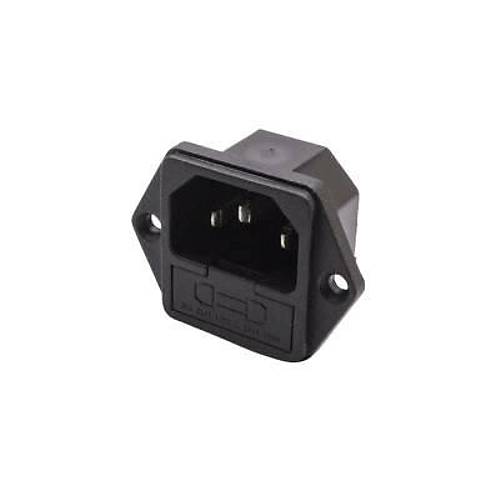 Üçlü Erkek Power Soketi Sigorta Yuvalı