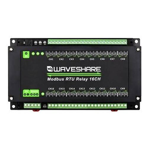 16 Kanallı Modbus RTU Ethernet Röle Modülü - RS485 Arayüzü