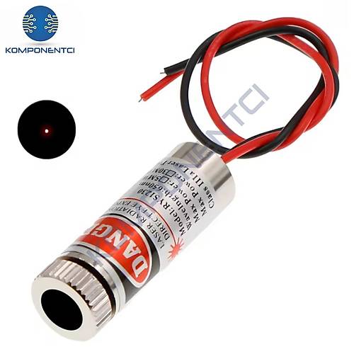12mm 650nm 5mw Kırmızı Nokta Kafalı Lazer
