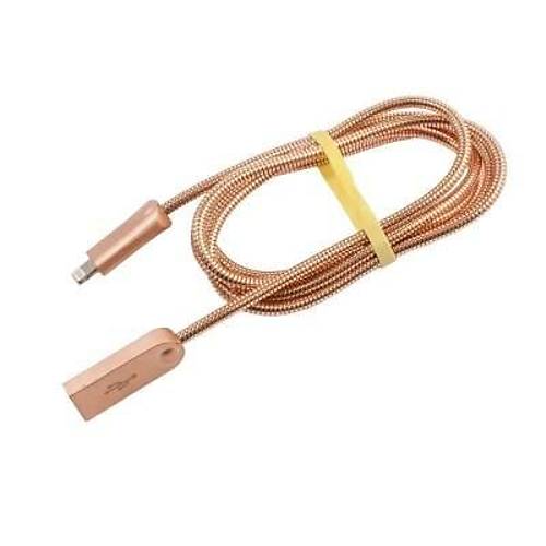 Iphone Lightning Metal Örgülü Şarj Kablosu 1.4 metre
