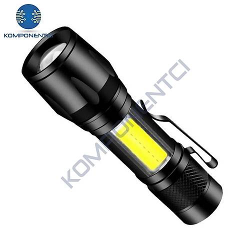Cata Şarj Edilebilir Led El Feneri 3 Fonksiyonlu CT-8024
