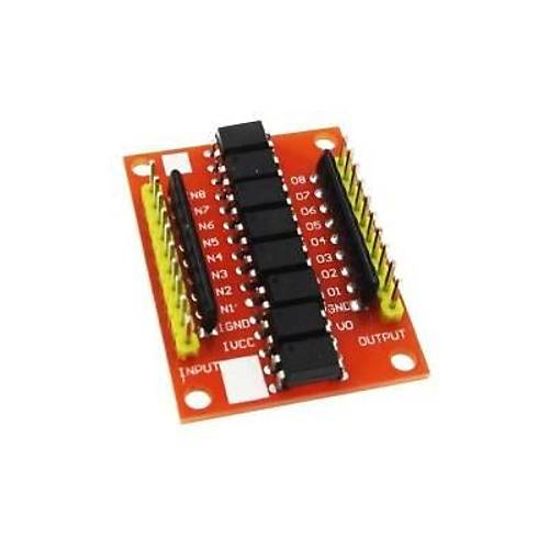 EL817 3-5V 8 Kanal Optokuplör İzolasyon Modülü - Low Level Trigger