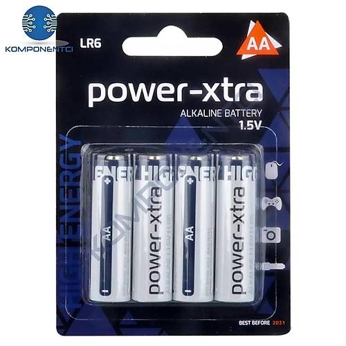 Power-Xtra AA - LR06 Alkalin Kalem Pil 4'lü Blister