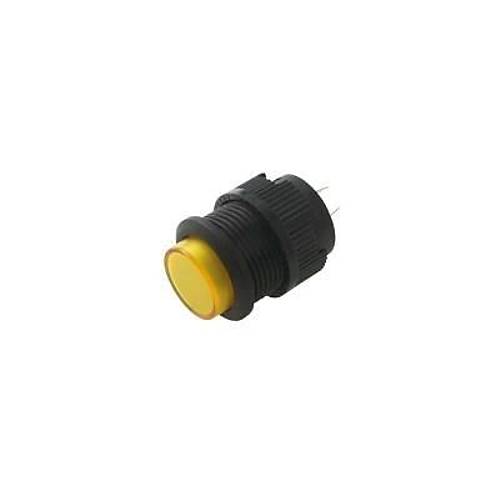 RL16-503B 16MM Plastik 2 Pin Yaylı Buton Sarı