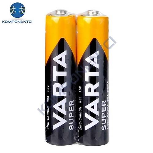 Varta Superlife Çinko-Karbon AAA İnce Kalem Pil 2'li