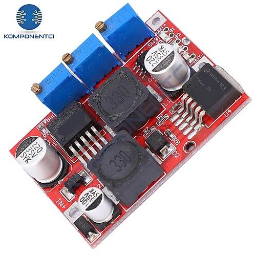 DC-DC Ayarlı Voltaj Yükseltici-Düşürücü Kartı (LM2577 + LM2596)