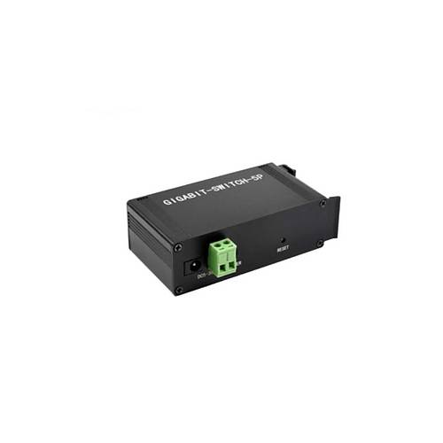 Endüstriyel 5 Port Gigabit Ethernet Switch - DIN Ray Montajlı