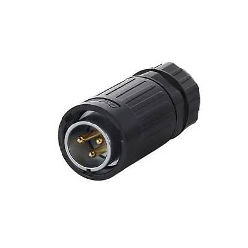YA-20-C03PE-01-001 3-Pin Su Geçirmez Konnektör - Erkek
