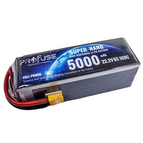 22.2V 6S 5000mAh 100C Lipo Batarya