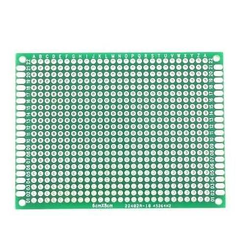 6x8cm Epoxy Çift Taraflı Delikli Plaket