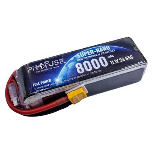 11.1V 3S 8000mAh 65C Lipo Batarya