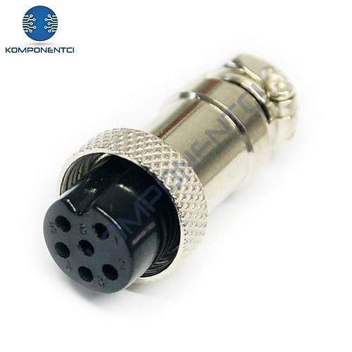IC-261M 16mm Mayk Dişi Şase 6P Konnektör