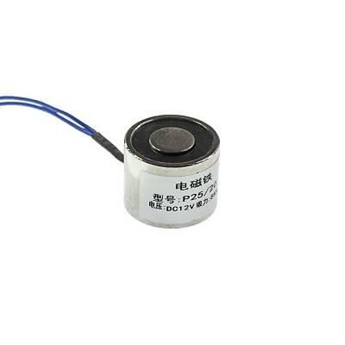 P25/20 12V Elektromıknatıs - 8kg Elektro Manyetik Tutucu