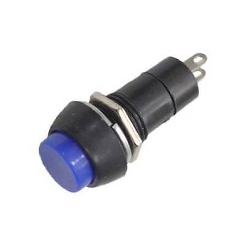 PBS-11A 12mm Anahtarlı Push Buton - Mavi