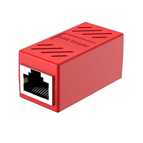 RJ45 Dişi-Dişi Ara Bağlantı Soketi - Kırmızı