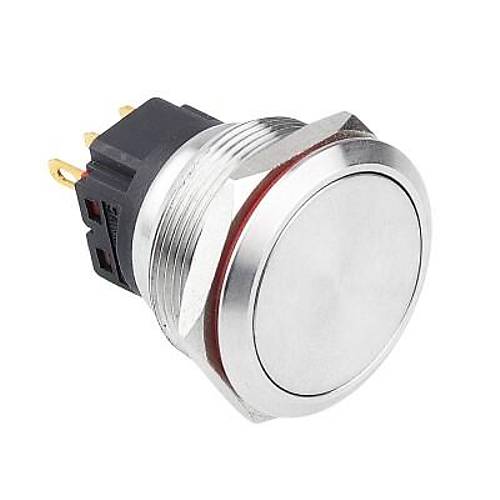 WD25B-P1Z 25mm Düz Anahtarlı Metal Buton