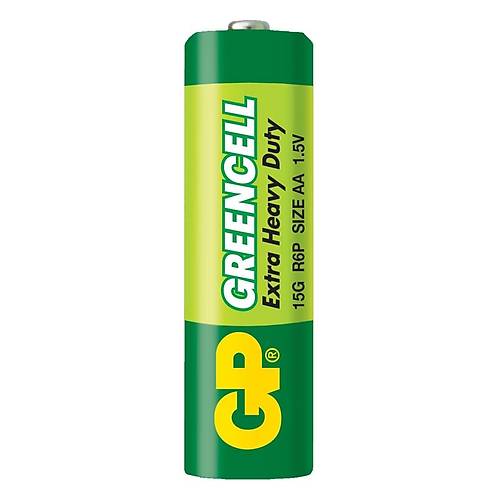 GP GP15G Greencell R6 AA Çinko Kalem Pil 4'lü Shrink