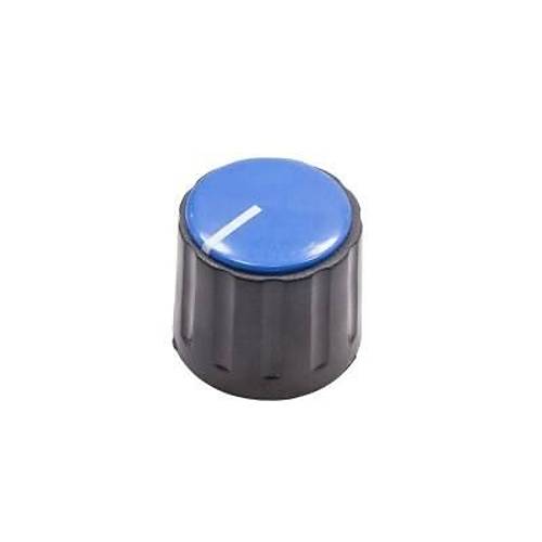 HT1600 21.5mm Üstten Sıkmalı Potansiyometre Düğmesi Siyah-Mavi