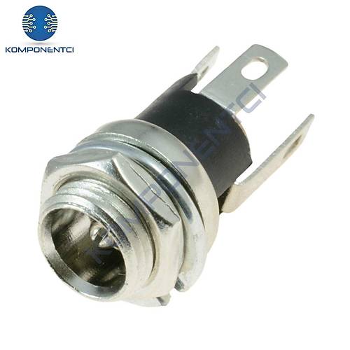 IC-258A DC Jak Üstten Somunlu 2.1mm Ø8mm