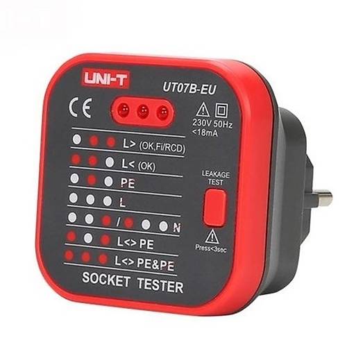 UNI-T UT07B-EU Priz Test Cihazı
