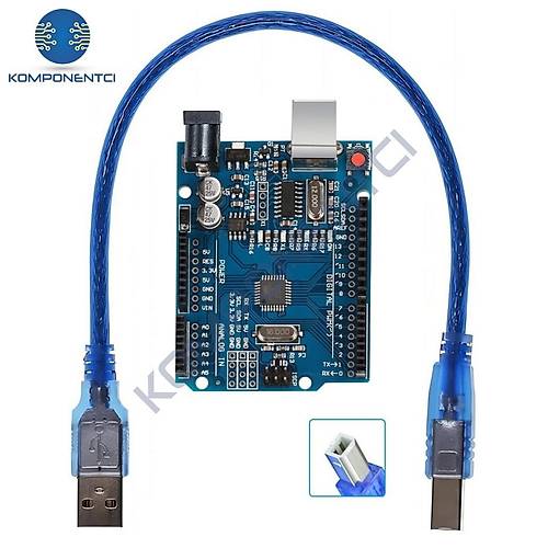 Arduino Uno R3 Ch340 Chip + Usb Kablo
