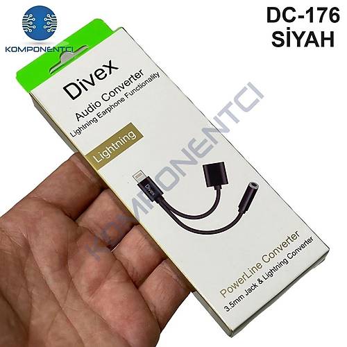 Divex Lightning Kulaklık ve Şarj Çoğaltıcı Adaptör Siyah DC-176