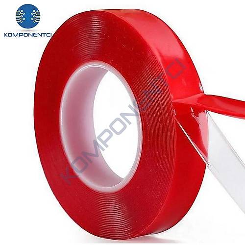 Çift Taraflı Şeffaf Silikon Bant 18mm x 2m