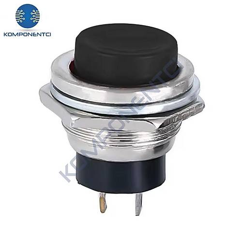 IC-180 Buton Ø16mm DS-212 Siyah
