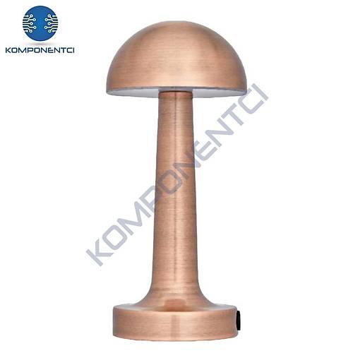 NOAS Atina Bronz Renk Şarj Edilebilir Led Dokunmatik Masa Lambası YL86-1231
