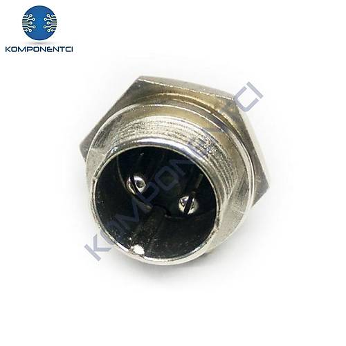 IC-261M 12mm Mayk Erkek Fiş Şase 2P Konnektör