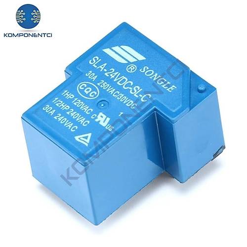 Songle 24V 30A 6 Pin Röle SLA-24VDC-SL-C ( T90 Relay )
