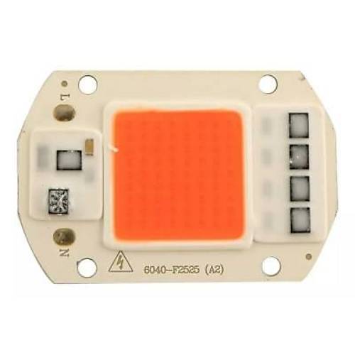 Kırmızı 220V Projektör Cob Led 50W Driver Çipli
