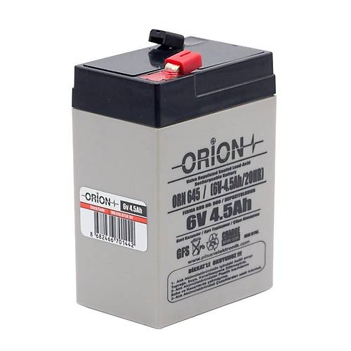 Orion 6V 4.5Ah Bakımsız Kuru Akü