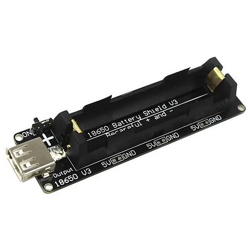 Arduino ve WEMOS ESP32 için Mikro USB'li Lityum Batarya Şarj Shield'i V3