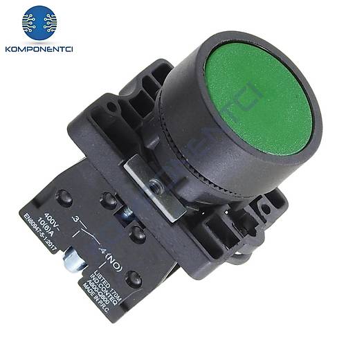 LAY5-EA31 22mm Buton Normalde Açık Kontak Yeşil