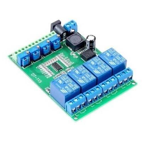 DC 12V 4-Kanal LM393 Voltaj Karşılaştırıcı Röle Modülü