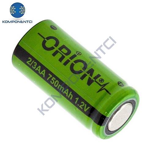 Orion 1.2V Ni-Mh 2/3AA 750mAh Şarj Edilebilir Pil