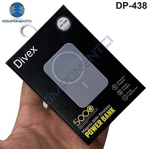 Divex 5000mAh Iphone Uyumlu Manyetik Kablosuz Magsafe Powerbank DP-438
