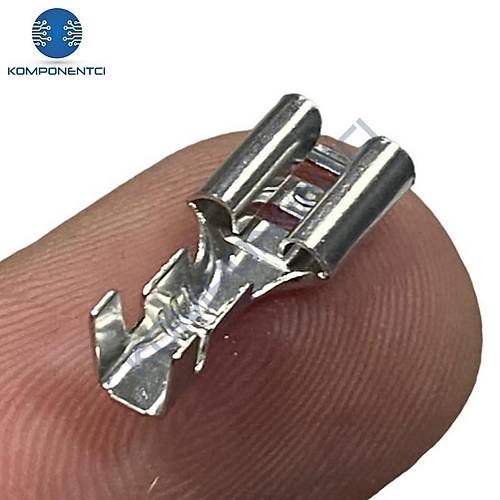 6.3mm İzolesiz Kablo Ucu Dişi Terminal