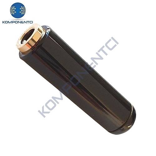 IC-261F 3.5mm Jak Dişi (4 Boğumlu) Siyah