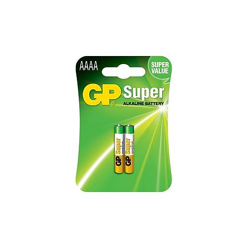 GP LR61 AAAA 25A Super Alkalin Pil 2li