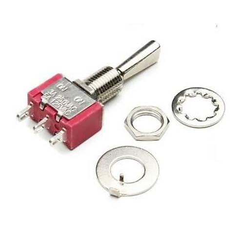 T80-T ON-ON 3-Pin Yaylı Toggle Switch