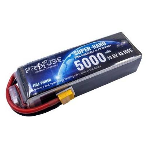 14.8V 4S 5000mAh 100C Lipo Batarya
