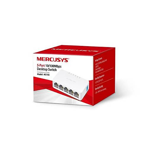 TP-Link Mercusys MS105 5 Port 10/100 Mbps Masaüstü Ethernet Switch