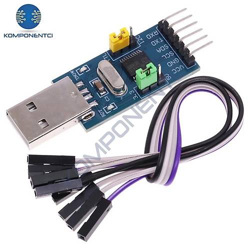 CH341T Usb to Ttl IIC Uart Çevirici Modül I2c Seri Port Haberleşme Adaptör