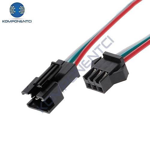 IC-261J-3 JST SM 3P Kablolu Konnektor Takım