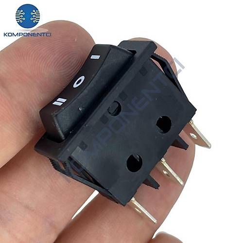 IC-117 Dar Işıksız Yaylı Anahtar Mom-Off-Mom 3P