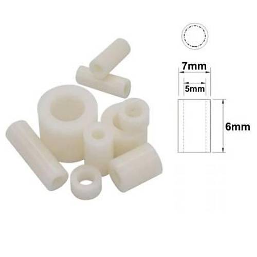 7x6mm Led Distans (Standoff) - Beyaz