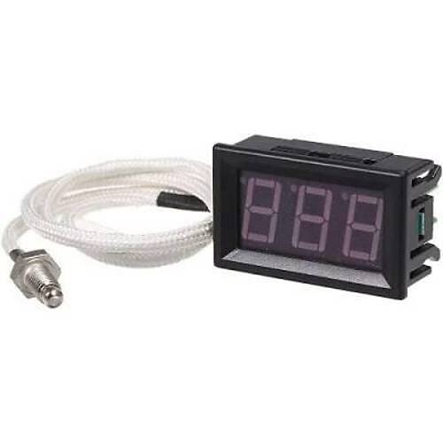 XH-B310 12V K tipi M6 Termokupl Dijital Termometre - Kırmızı