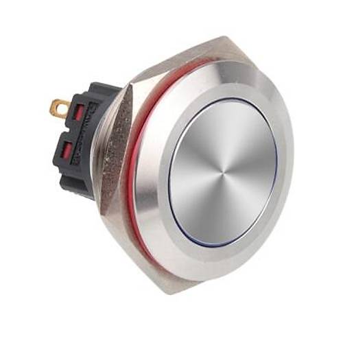 WD28B-P1Z 28mm Düz Anahtarlı Metal Buton